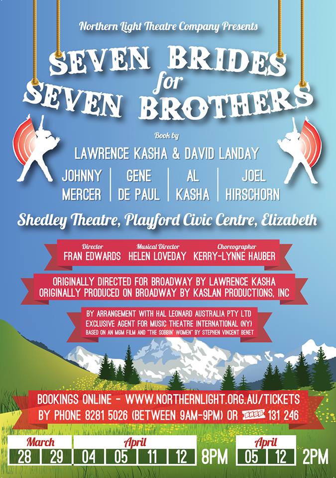 Seven Brides for Seven Brothers, Playford Civic Centre, 2015